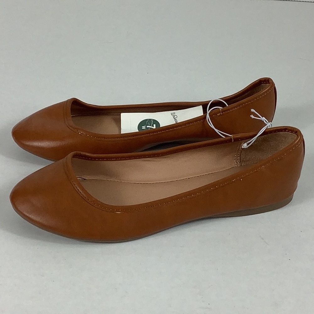 Universal Thread Cognac Everly Memory Foam Flats New